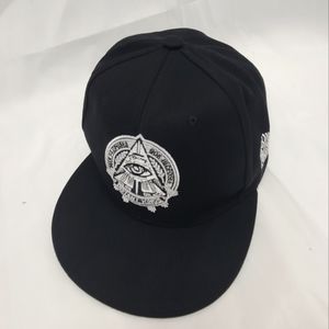 Distant Kings All Seeing Eye Illuminati Black Snapback Hat Flatbrim Hip Hop